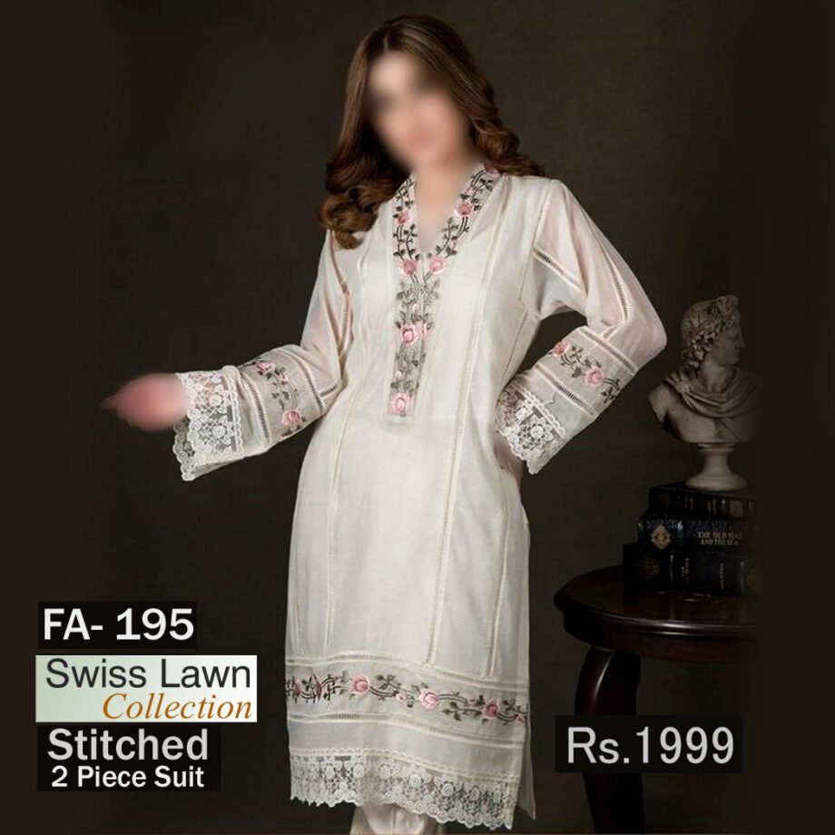 STITCHED 2 piece DRESS FA- 196