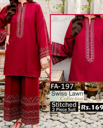 STITCHED 2 piece DRESS FA- 197