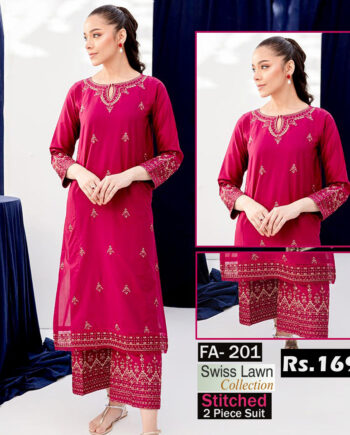 STITCHED 2 piece DRESS FA- 201