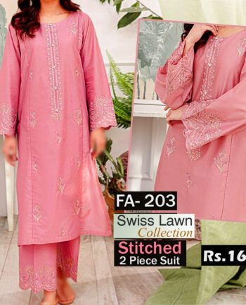 STITCHED 2 piece DRESS FA- 203