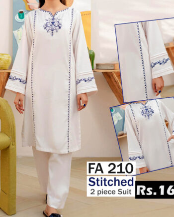 STITCHED 2 piece DRESS FA- 210