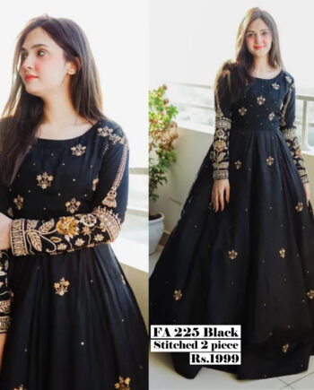 STITCHED 2 piece DRESS WA 225 Black