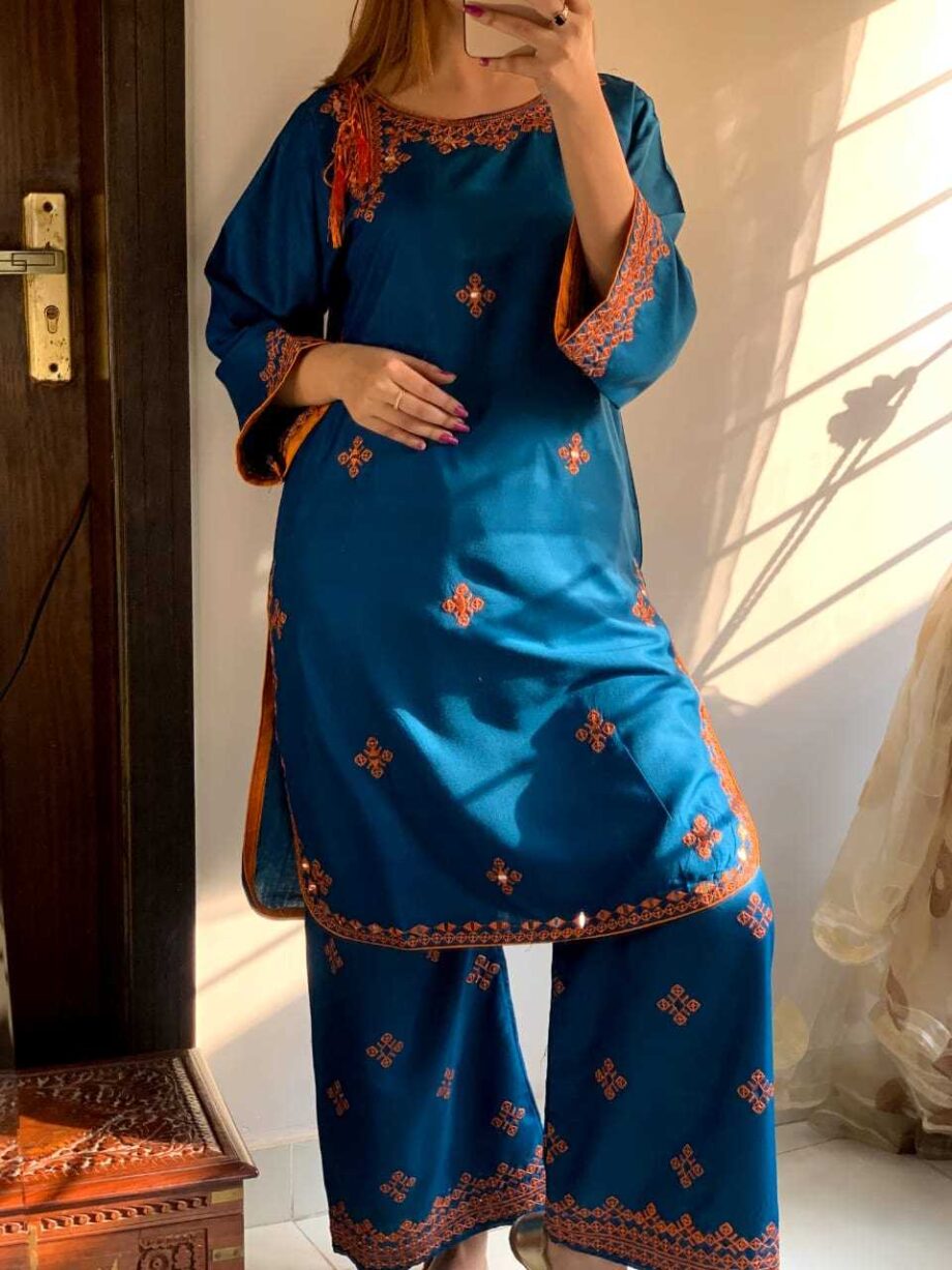 STITCHED 2 piece DRESS FA- 228 C ferozi